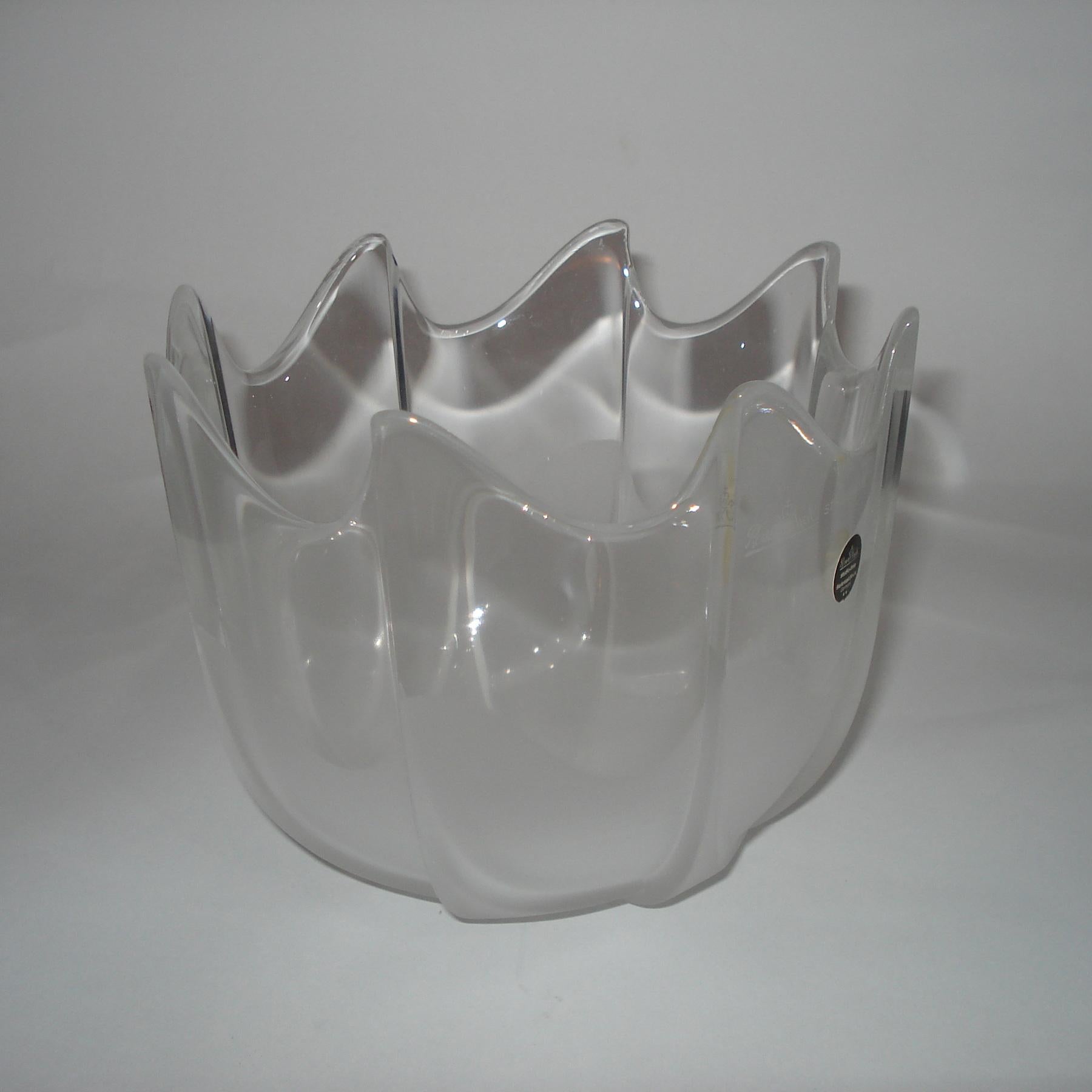 Rosenthal Studio-Linie Frosted Crystal Bowl For Sale 1