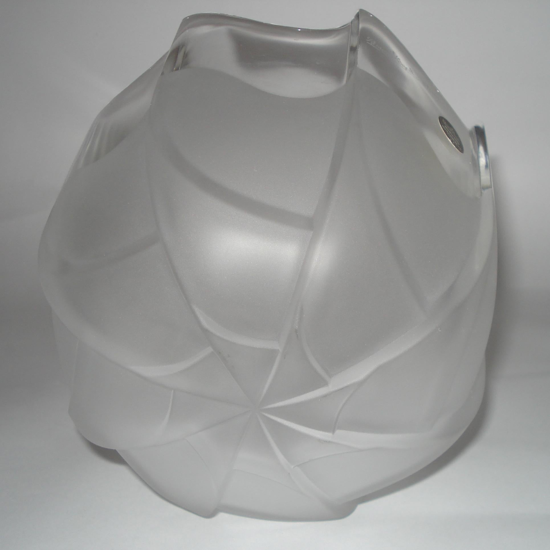 Rosenthal Studio-Linie Frosted Crystal Bowl For Sale 3