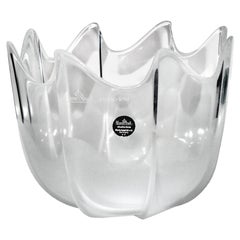 Retro Rosenthal Studio-Linie Frosted Crystal Bowl