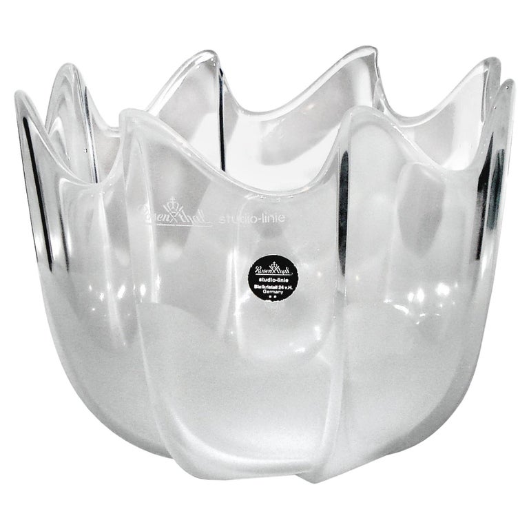 Rosenthal Studio-Linie Frosted Crystal Bowl For Sale at 1stDibs | rosenthal  studio line crystal, rosenthal glass bowl, rosenthal crystal bowl
