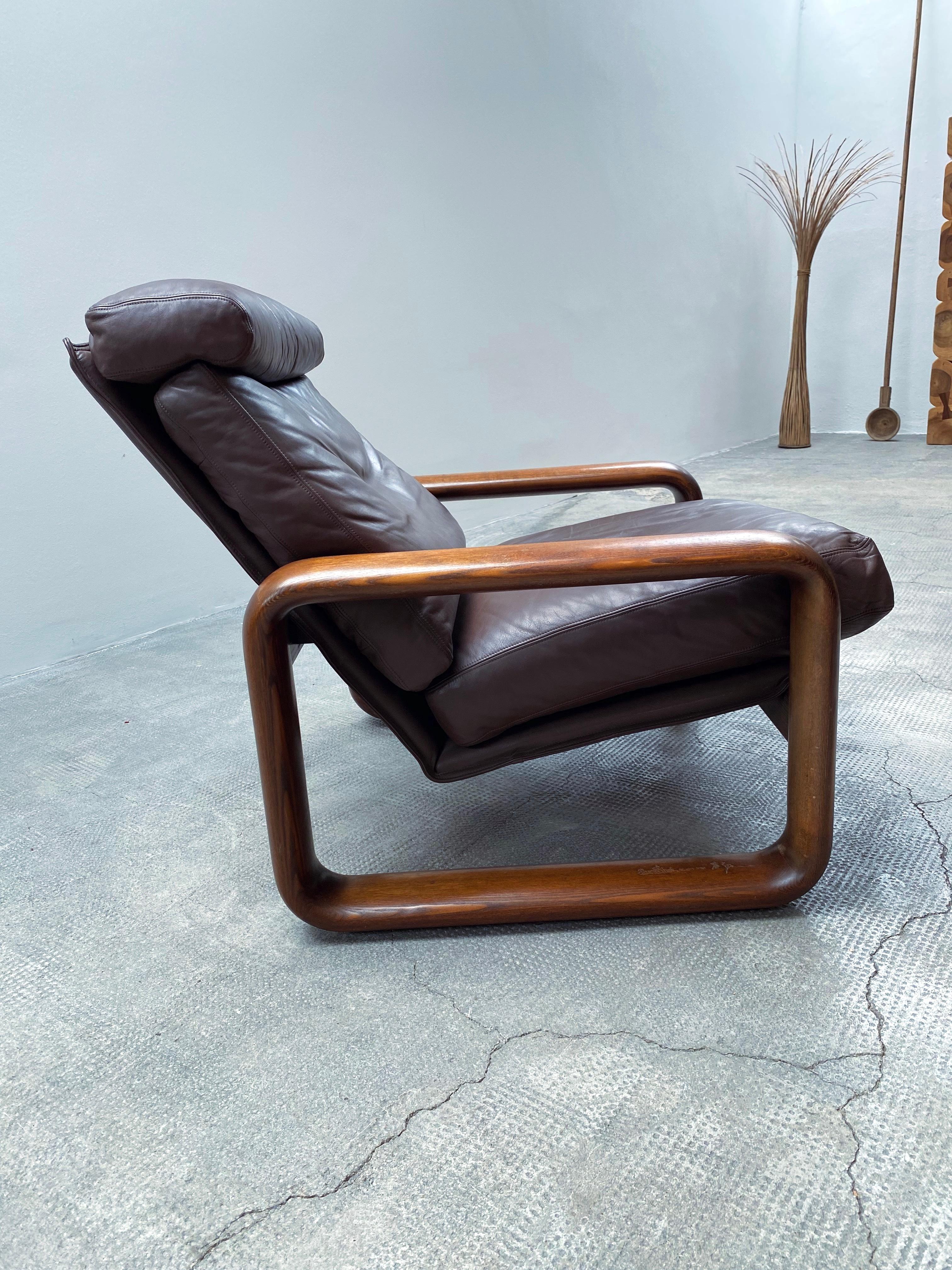 Rosenthal Studioline Ensemble canapé et Sessel Esche Holz Leder,Allemagne, 1970 en vente 12