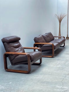 BURKHARD VOGTHERR ROSENTHAL STUDIOLINE „HOMBRE“ ARMCHAIR & 3-SEATER SOFA, 1970s