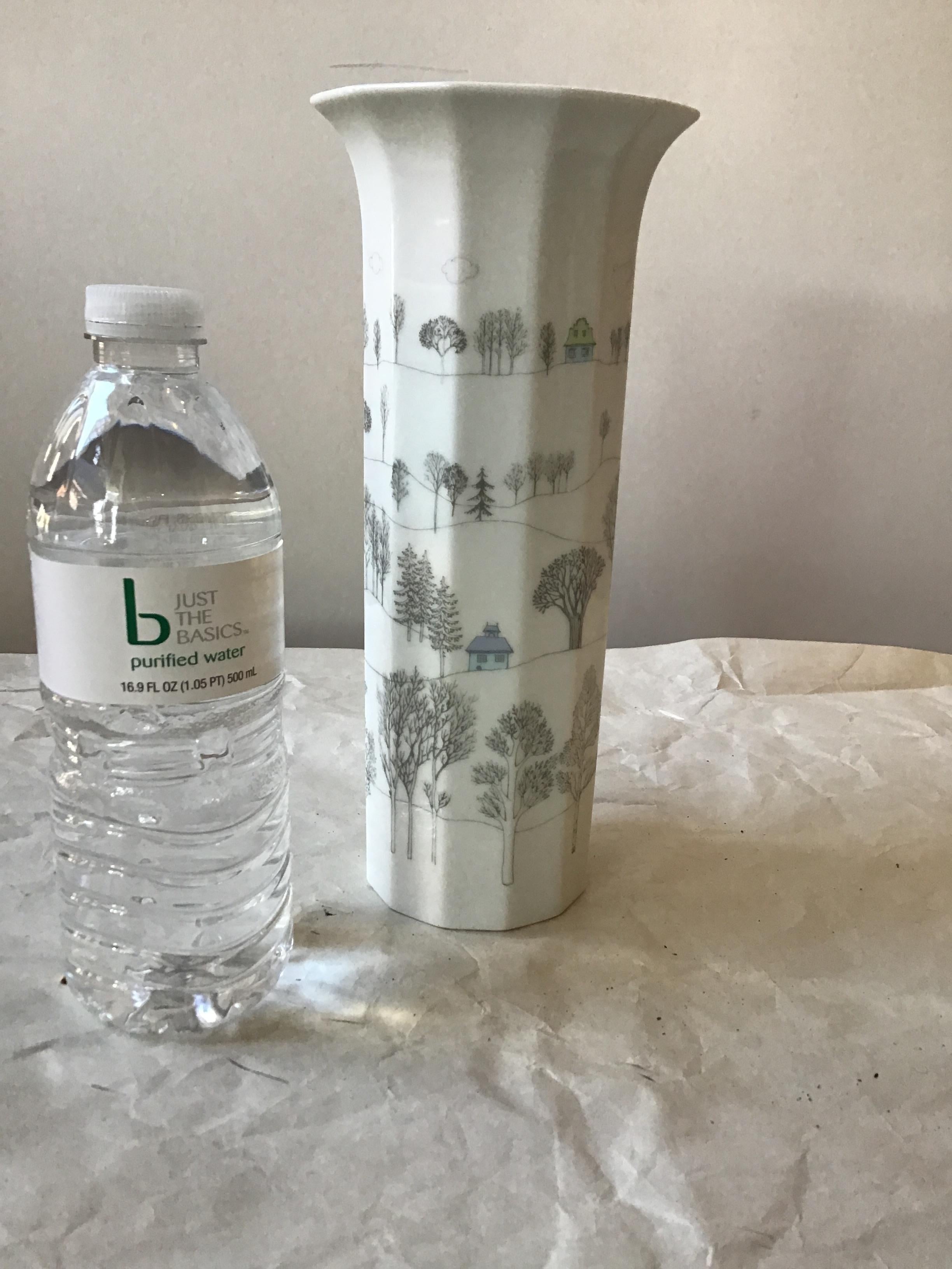 Rosenthal Tapio Wirkkala Rut Bryk Winterreise winter Journey porcelain vase.