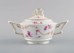 Rosenthal Tirana Art Deco Coffee Pot and Sugar Bowl in Hand-Painted Porcelain