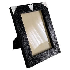 Rosenthal-Truitt Crocodile and Sterling Silver Picture Frame
