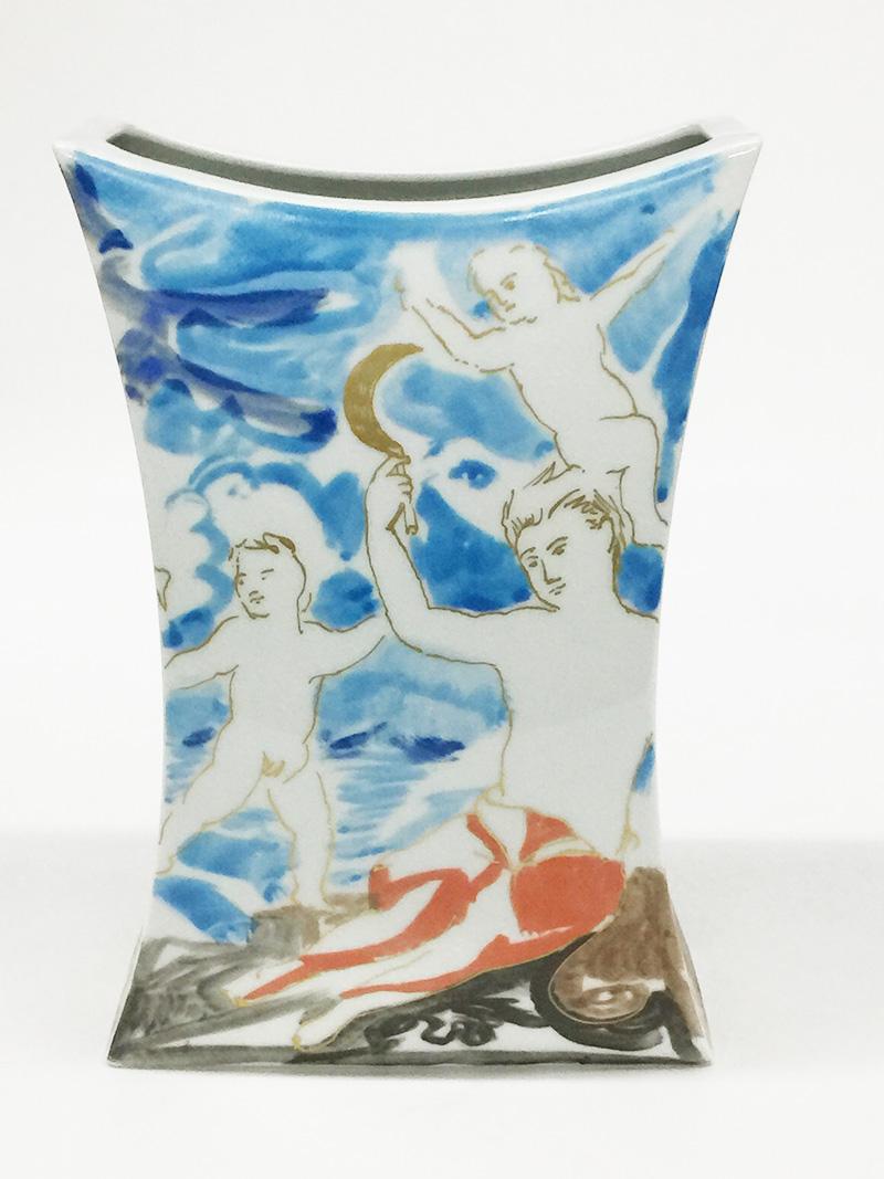 Rosenthal-Vase „Renaissance“ von Jan van der Vaart und Daniel Groen, 1989 (Porzellan) im Angebot