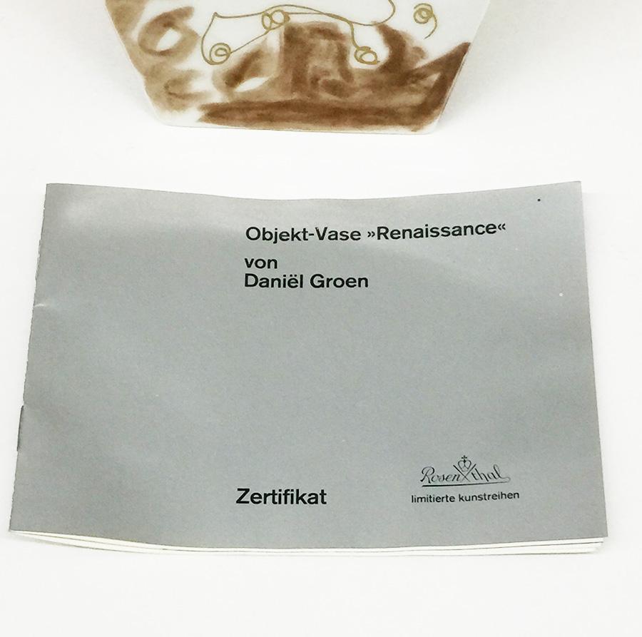 Rosenthal-Vase „Renaissance“ von Jan van der Vaart und Daniel Groen, 1989 im Angebot 2