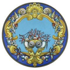 Plato Plano Rosenthal Versace,  Decoración "Les Tresors de la Me", "Ikarus"