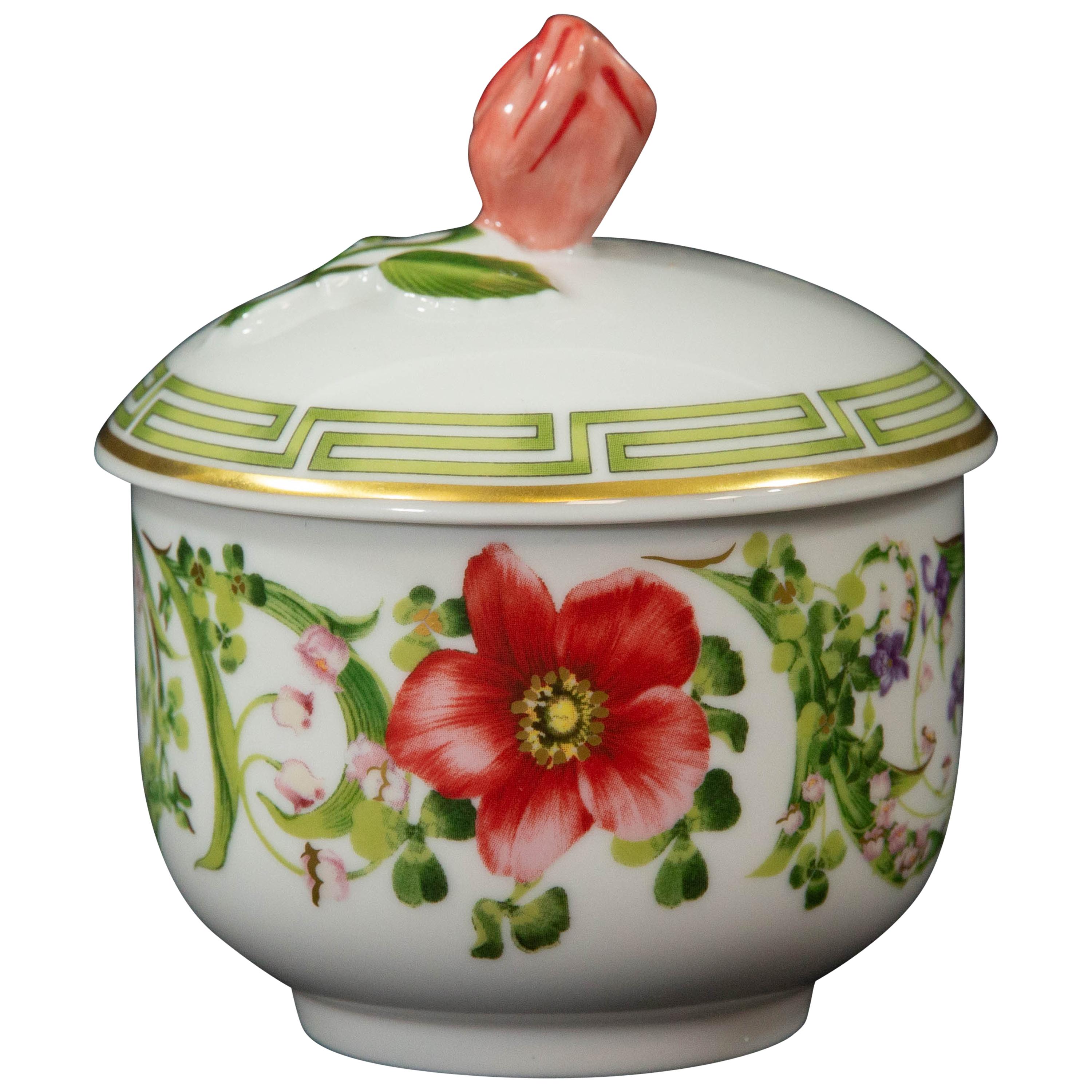 Rosenthal Versace, Flower Fantasy, Sugar Bowl For Sale