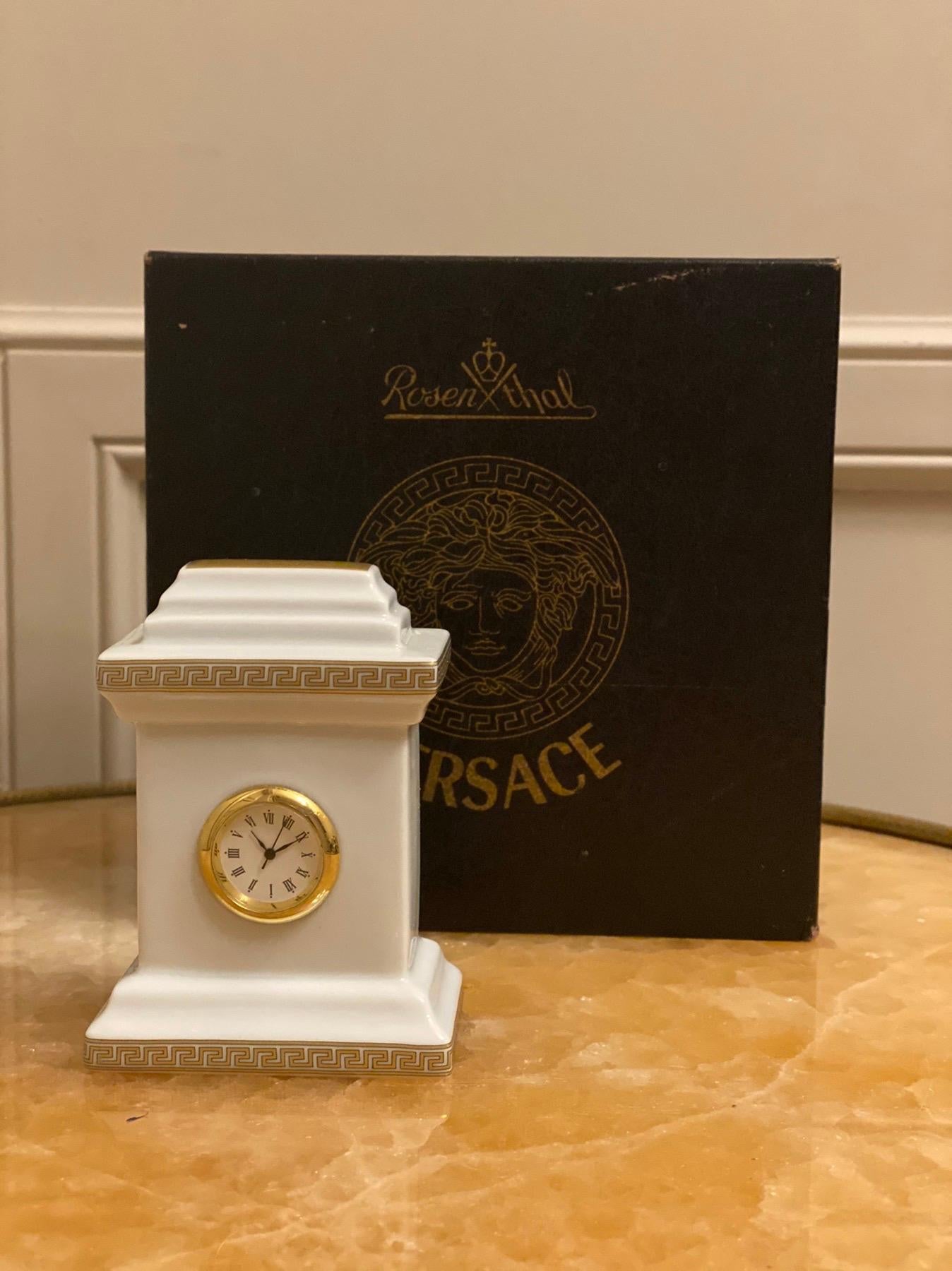 ROSENTHAL VERSACE. Small table clock, 