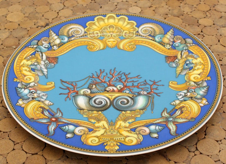 Rosenthal Versace Porcelain Charger Plate For Sale at 1stDibs