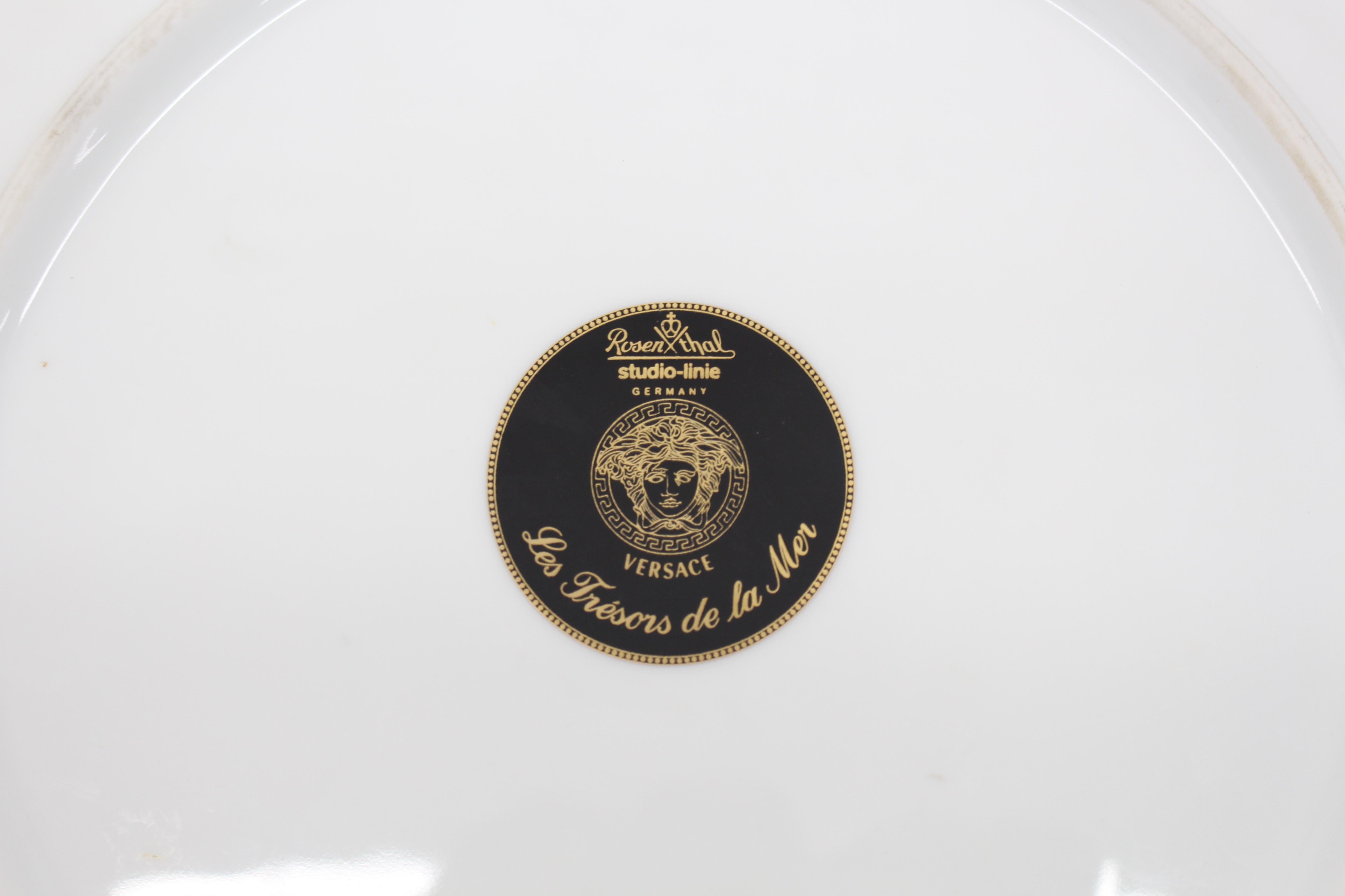Rosenthal Versace porcelain charger plate.