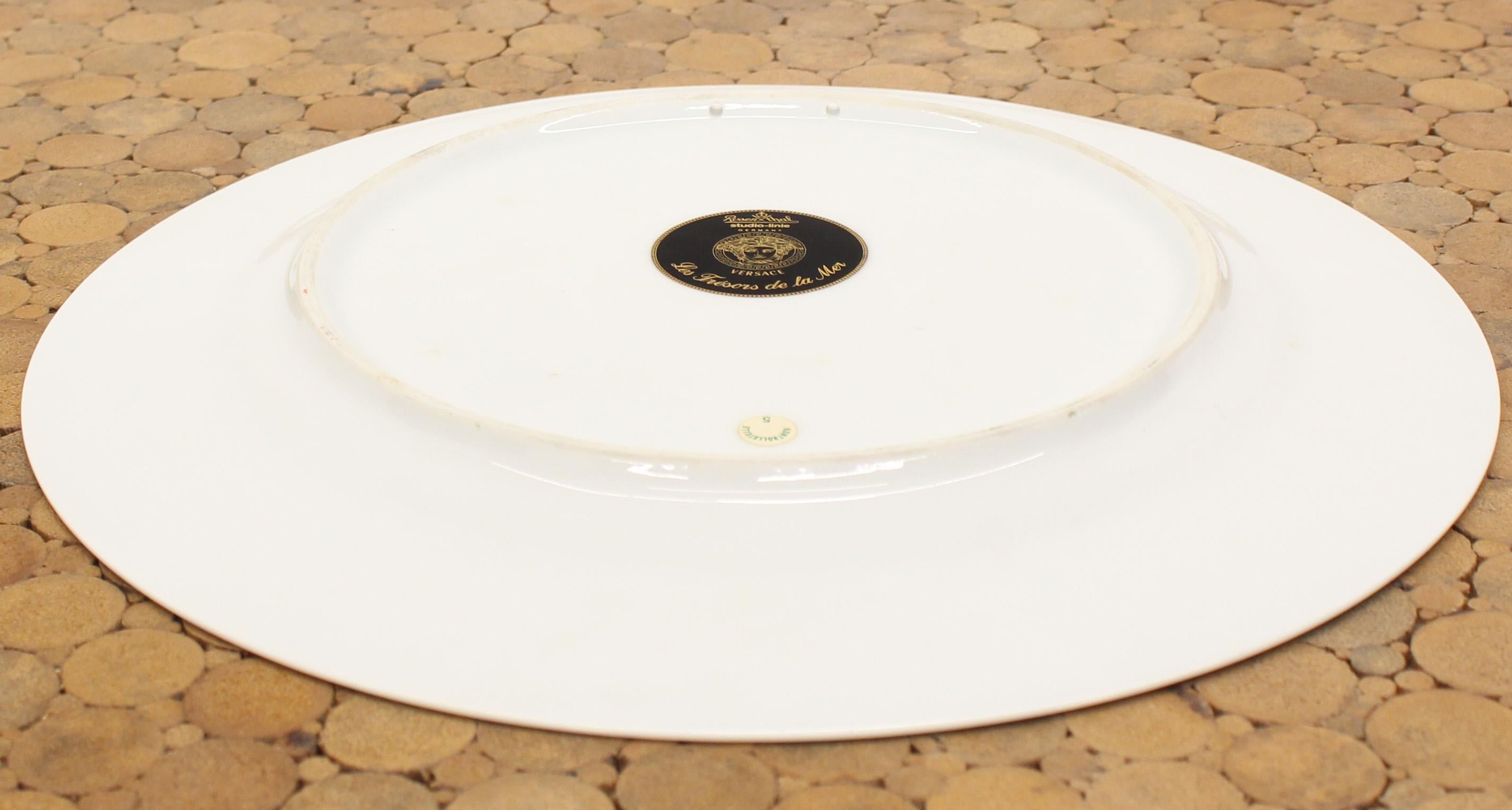 Mid-Century Modern Rosenthal Versace Porcelain Charger Plate