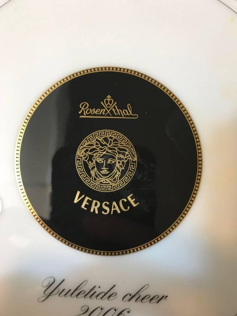 Rosenthal Versace Porcelain Charger Yuletide Cheer 7