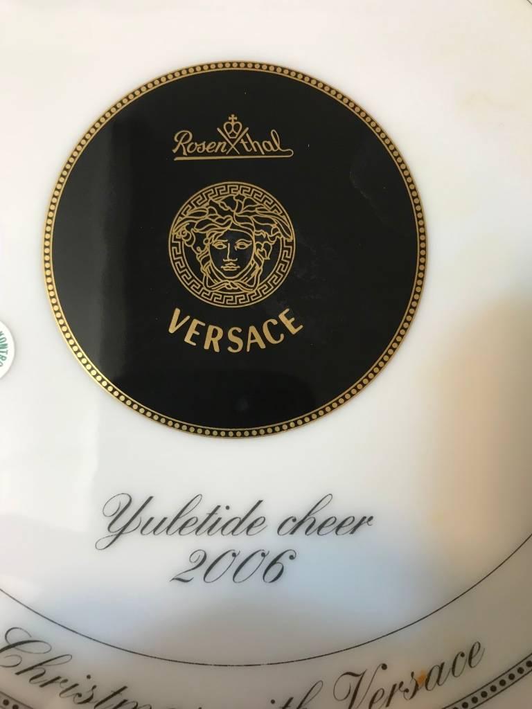 Rosenthal Versace Porcelain Charger Yuletide Cheer 8