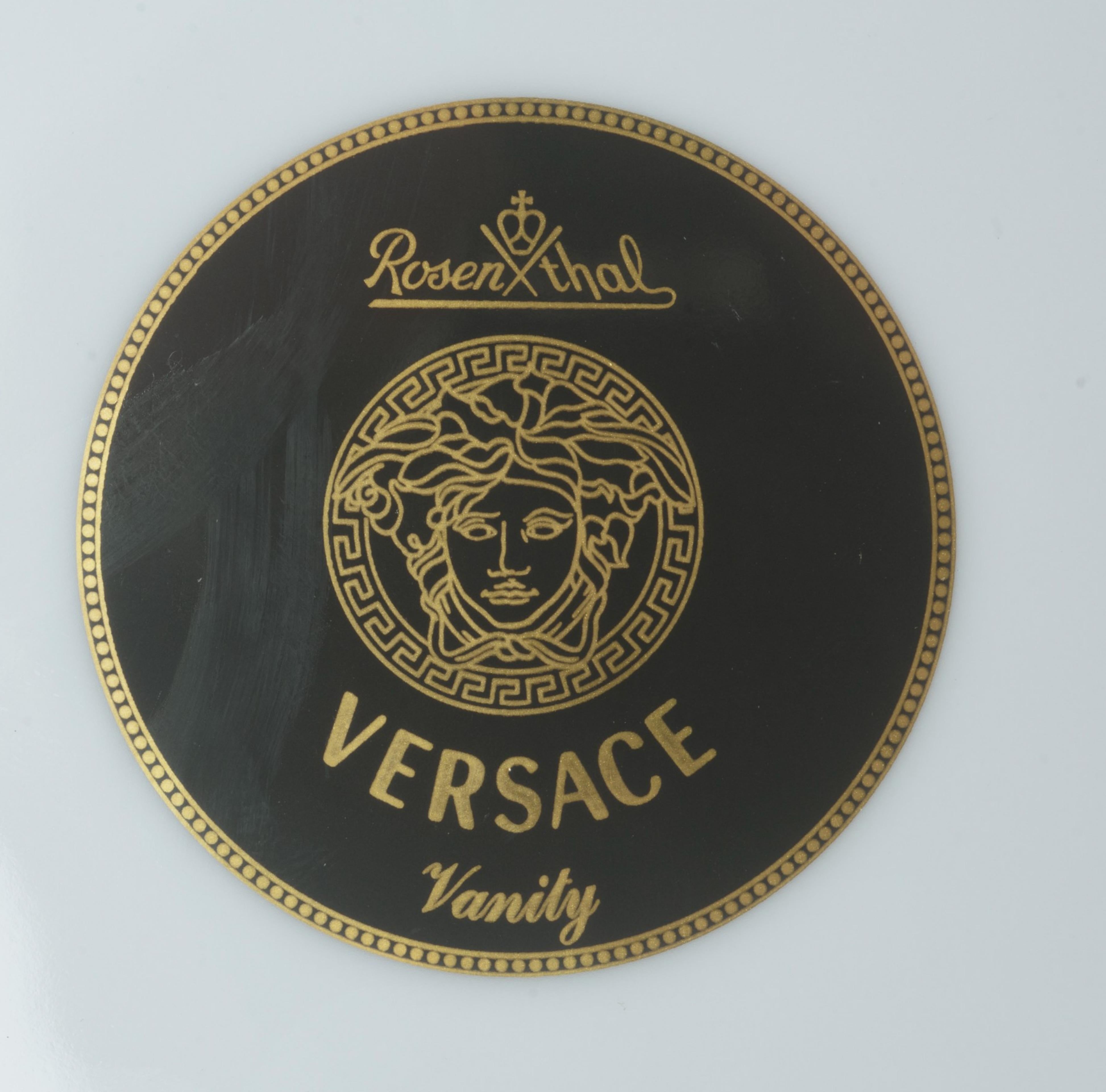 Italiano Versace - Vassoio e Vaso Modello Vanity in vendita