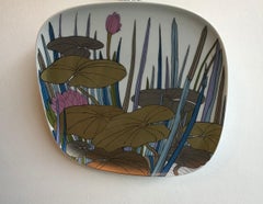 Rosenthal Wall Plate Porcelain "Lilies", 1979, Italy