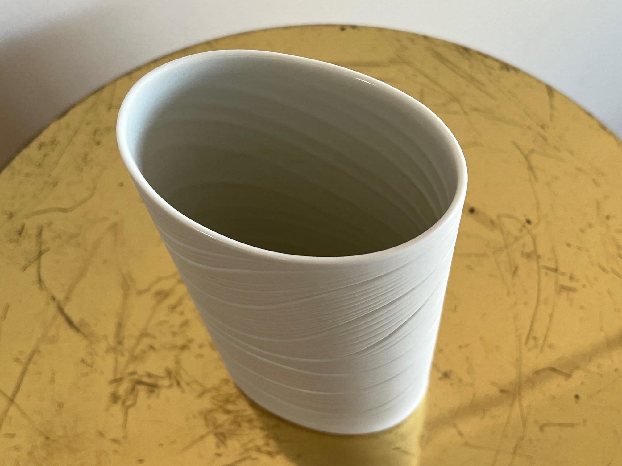 Late 20th Century Rosenthal West German Studio Line Porcelain Vase For Sale