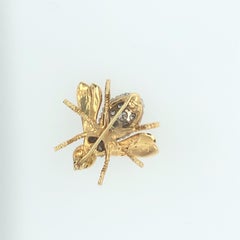 Rosenthal Yellow Gold Diamond Ruby Bee Pin