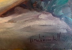 Nu couché huile sur toile femme