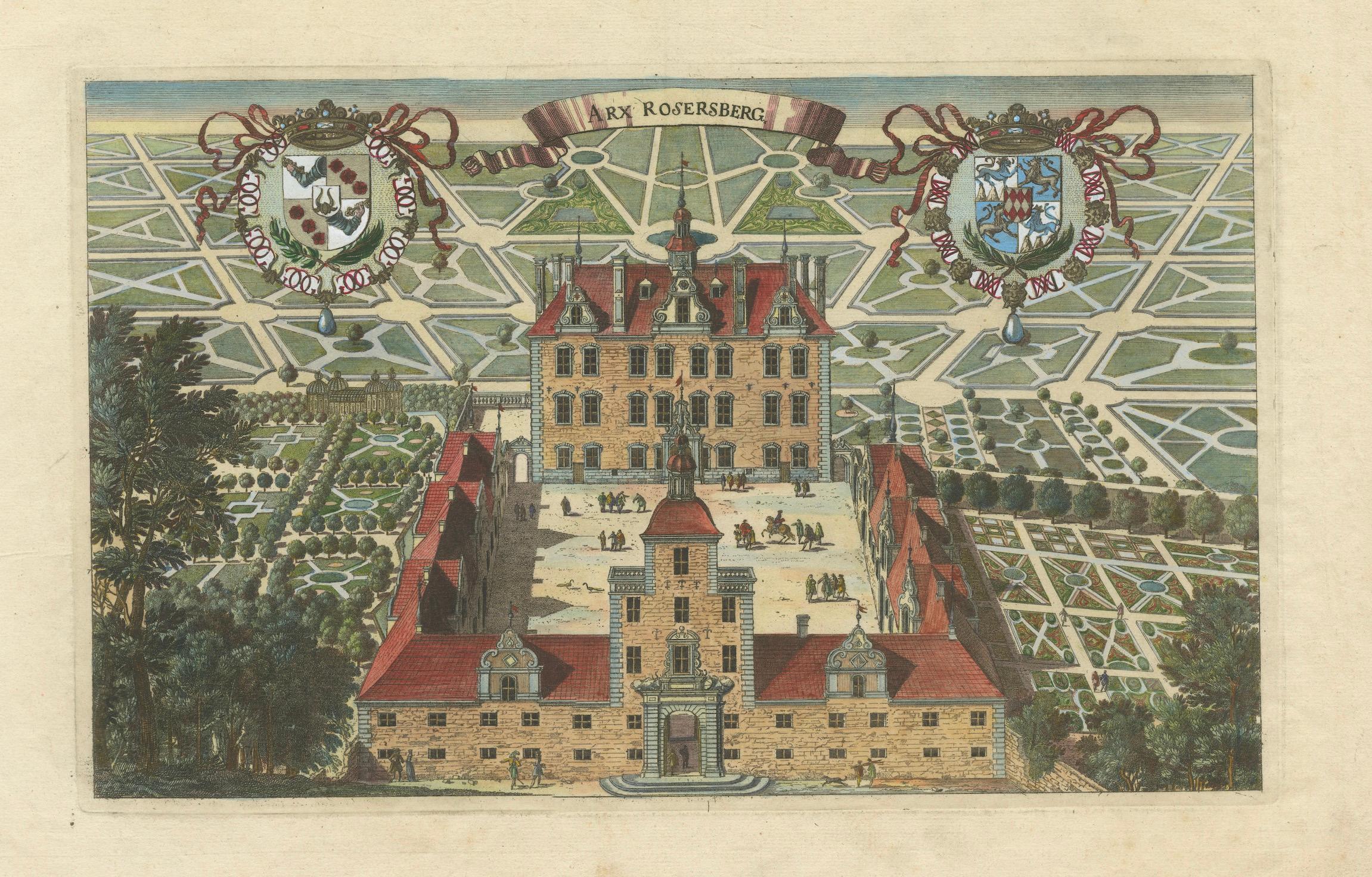 Rosersberg Castle and Gardens in the Swedish Baroque Era, 1690 For Sale 1