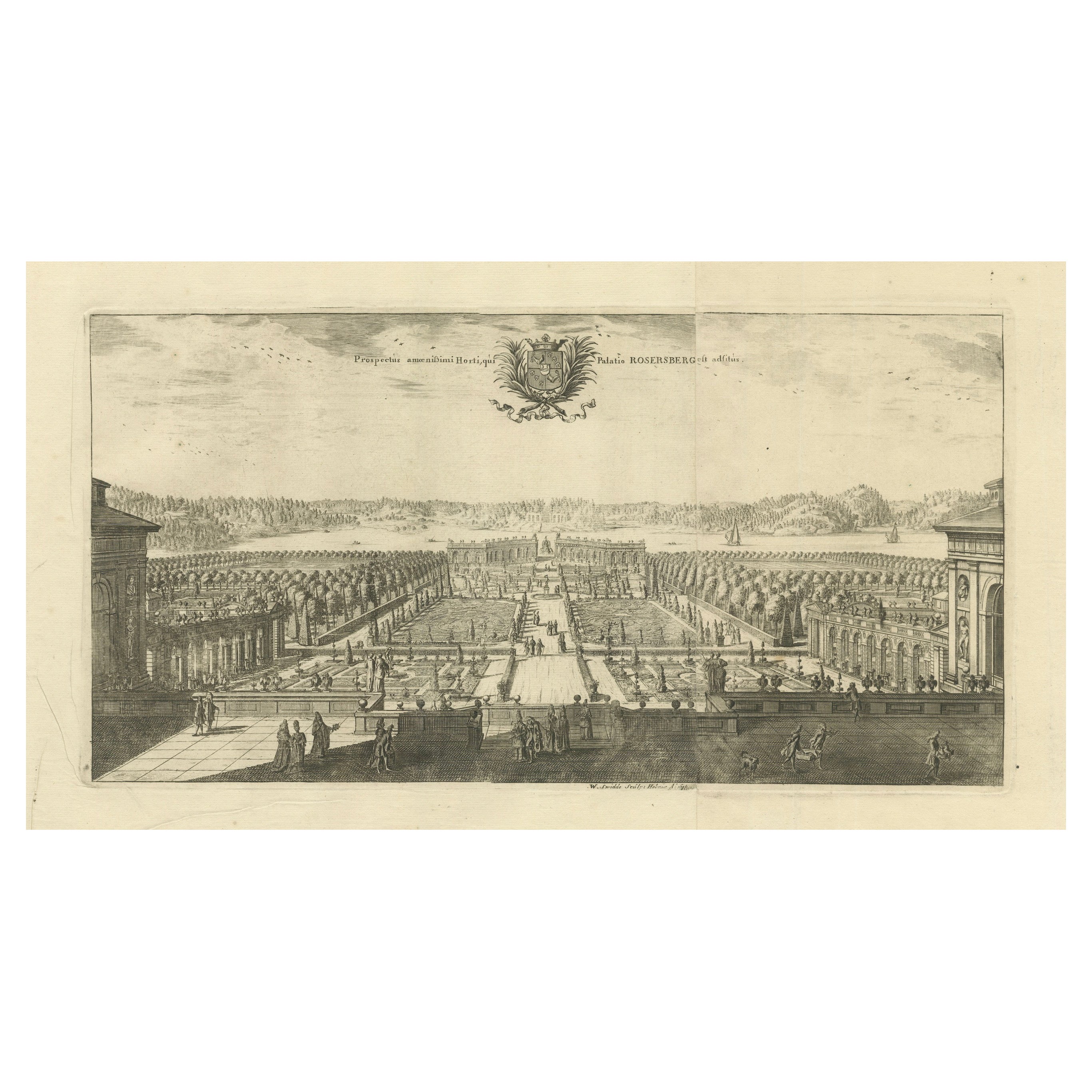Palace and Gardens près de Stockholm, Splendor baroque de 1695