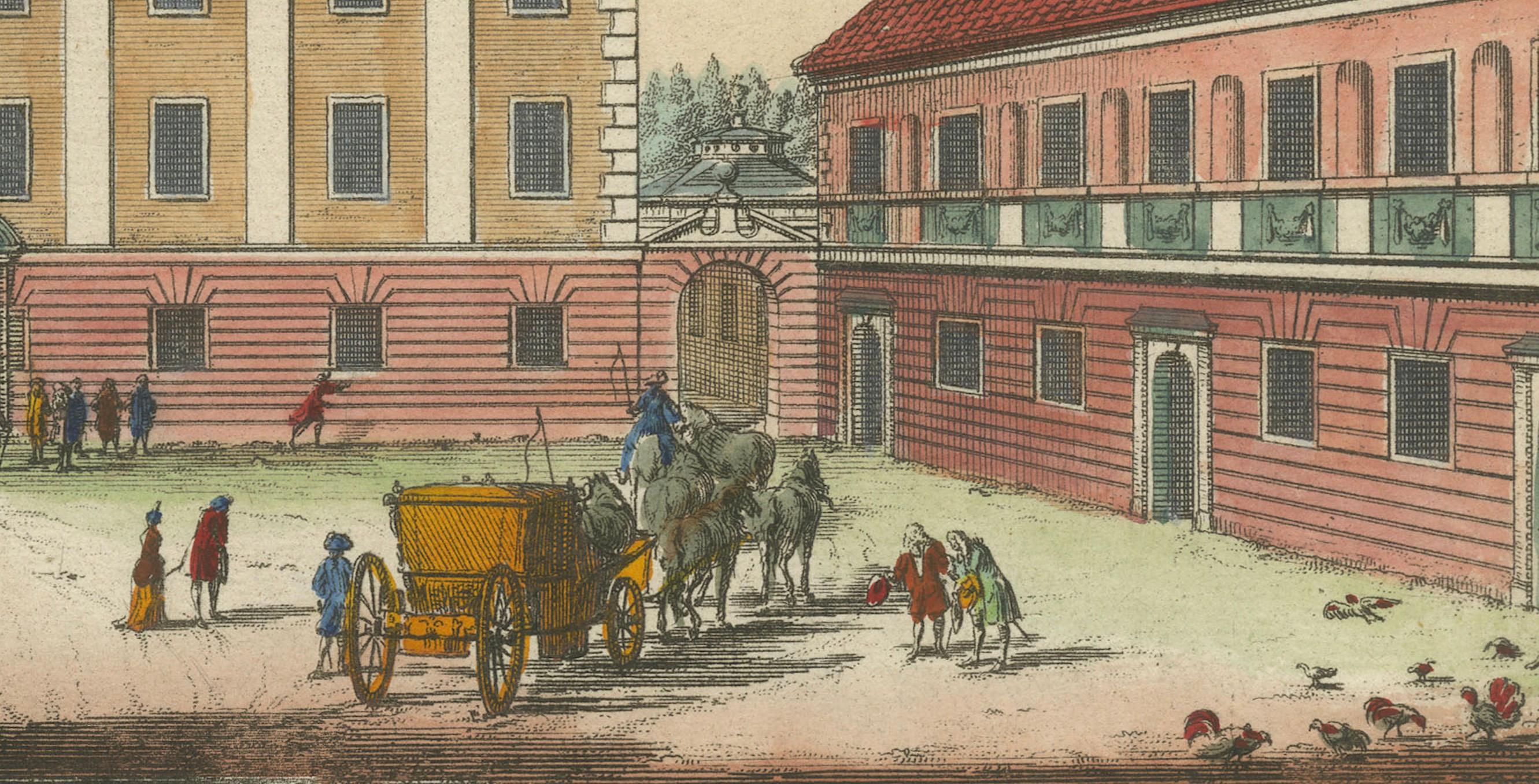 Schloss Rosersberg in Schweden: Duale Sichtweisen von Willem Swidde, um 1695 im Zustand „Gut“ im Angebot in Langweer, NL
