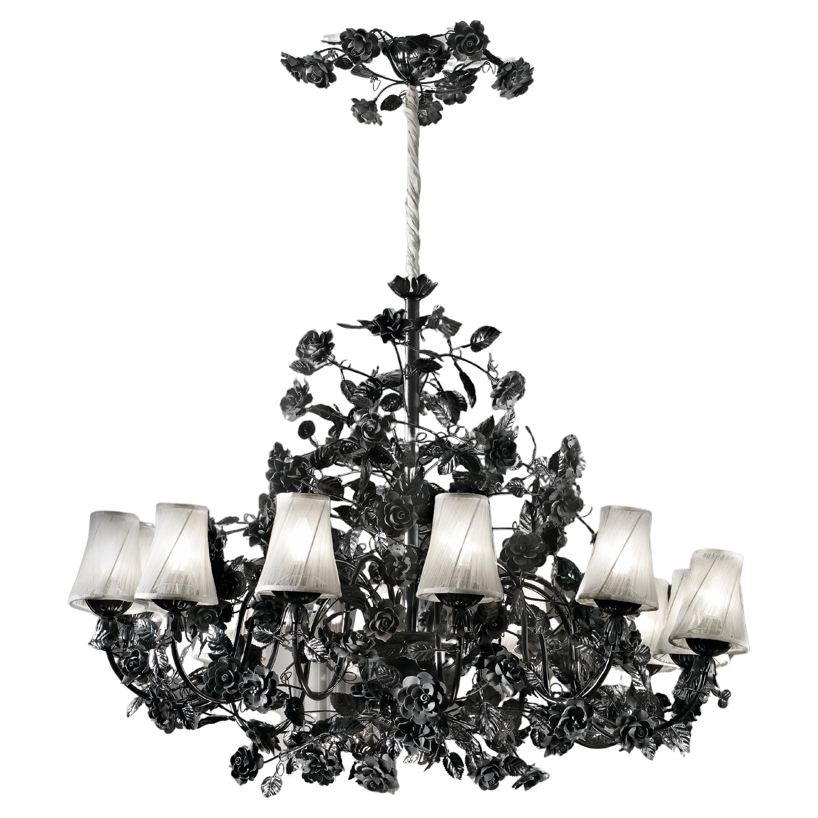 Roses Chandelier 12 Lights