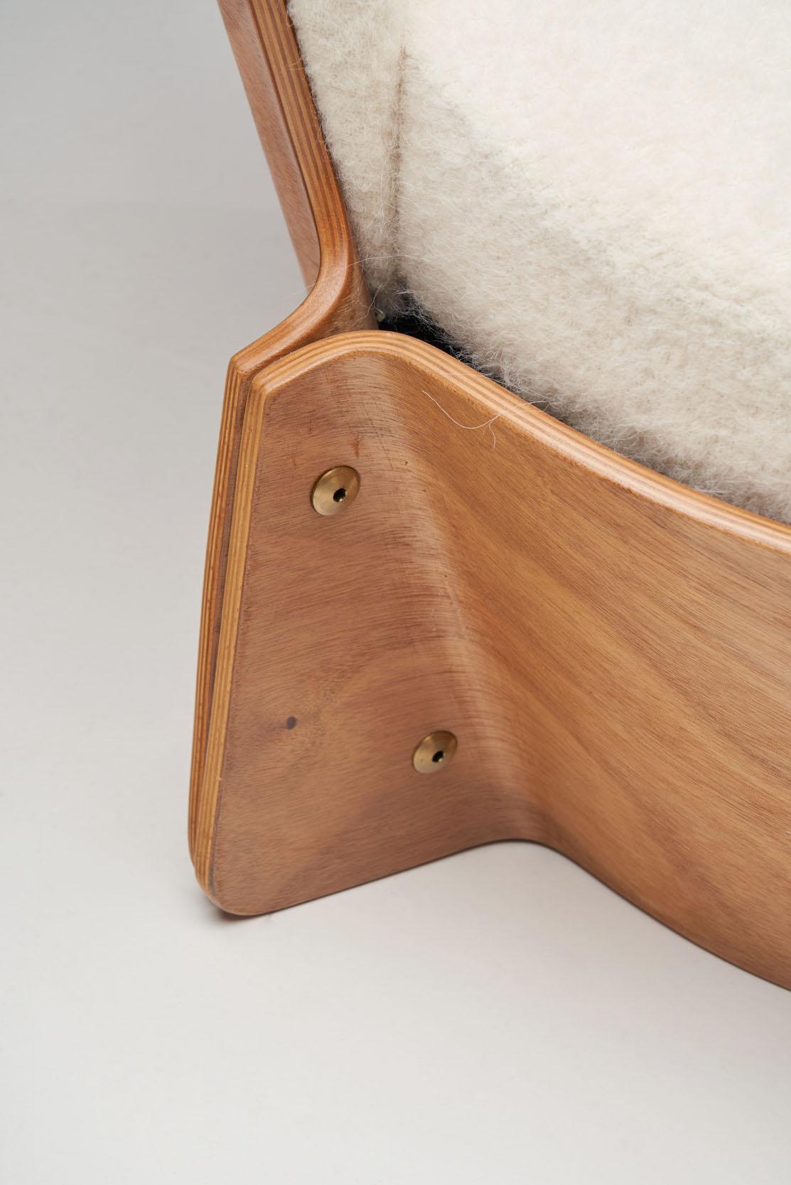 “Roset” Chair by Ole Gjerløv-Knudsen and Torben Lind, Denmark 1970s For Sale 5
