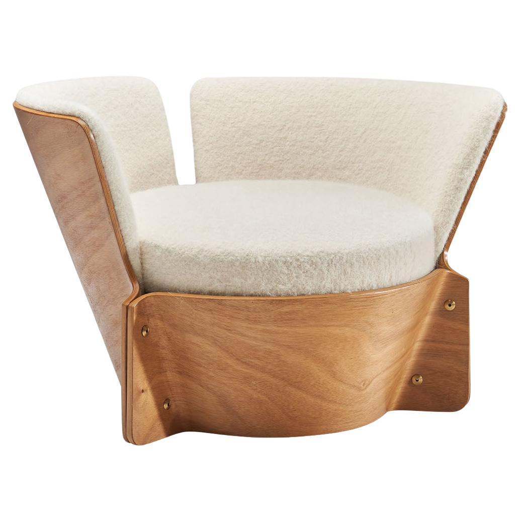 “Roset” Chair by Ole Gjerløv-Knudsen and Torben Lind, Denmark 1970s For Sale