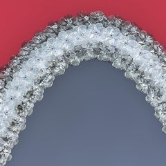 Roseto Oval Murano Glass Mirror