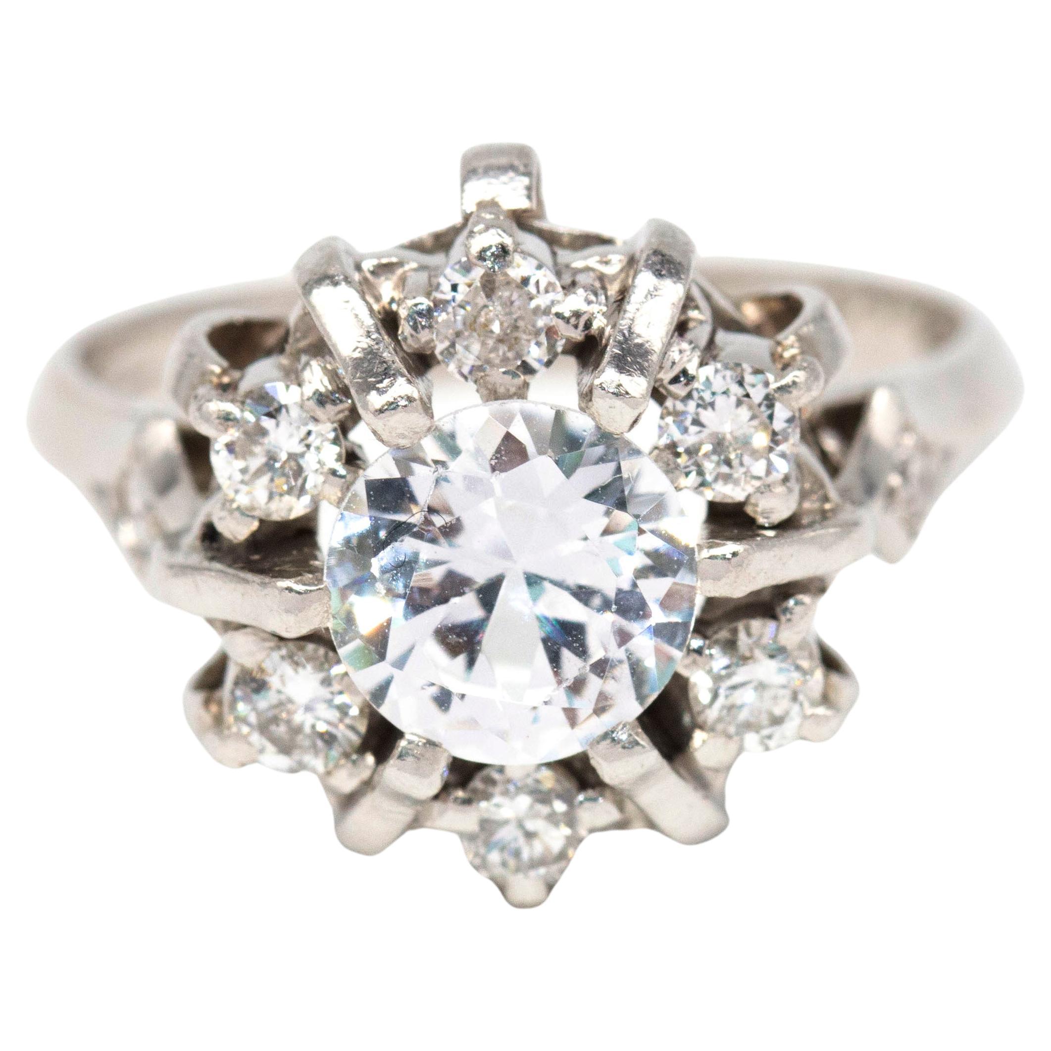 ROSETON Diamond and Beryl ring.