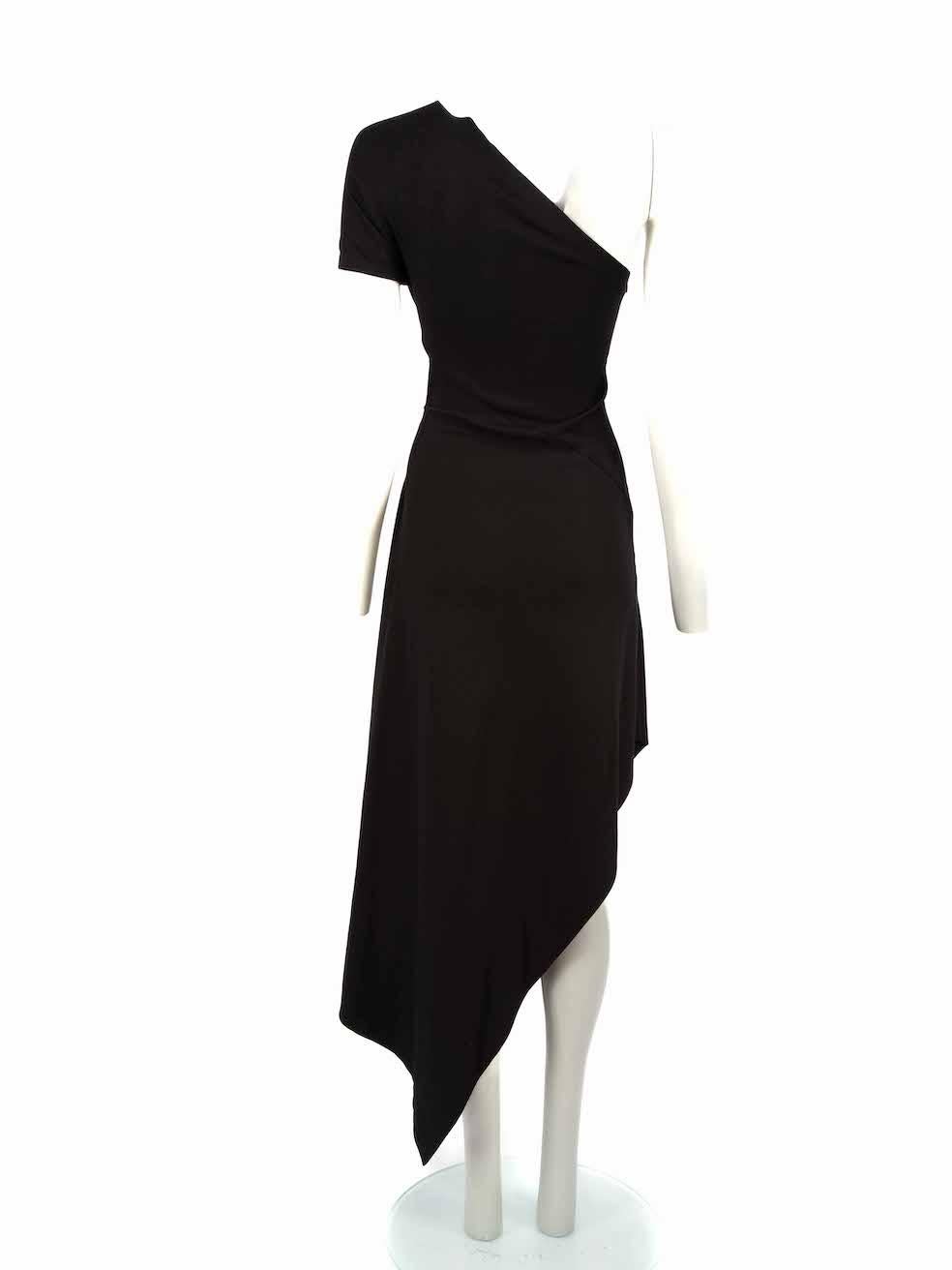 Rosetta Getty Black Asymmetric Maxi Dress Size XS In Excellent Condition For Sale In London, GB