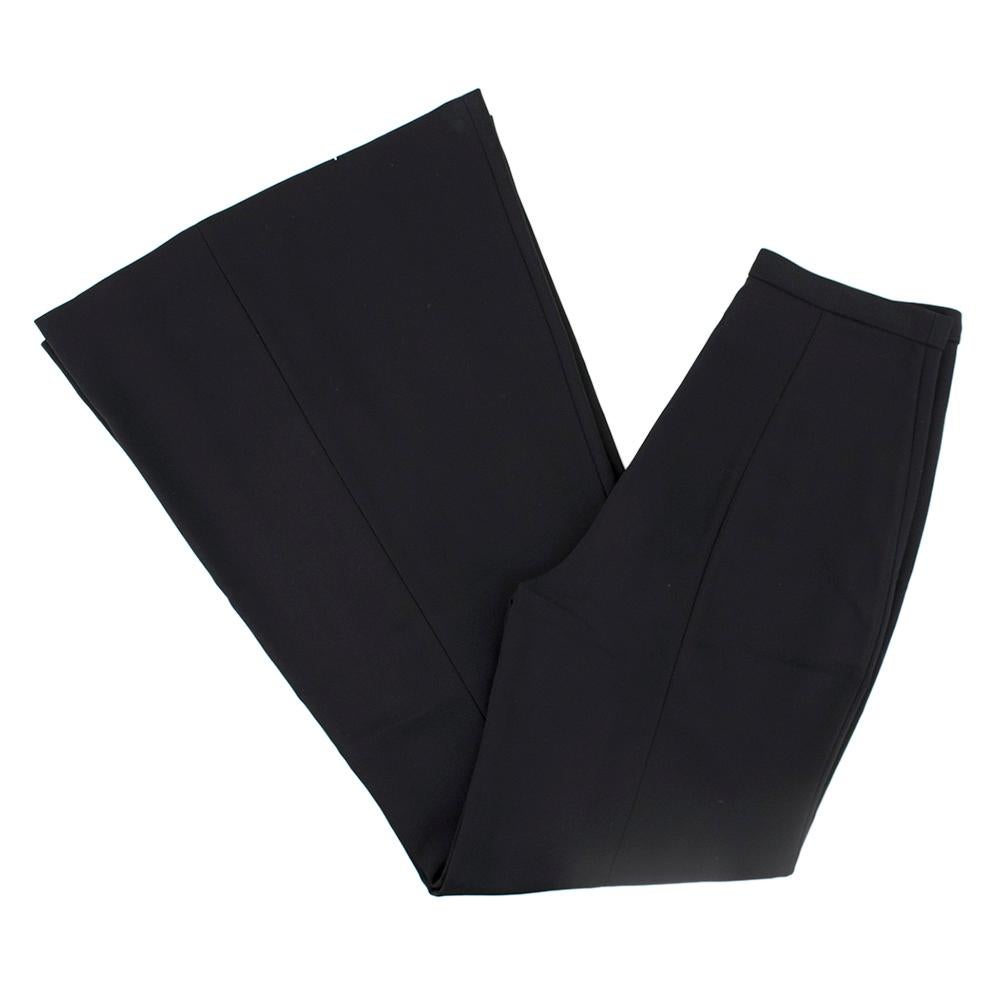 black jersey trousers