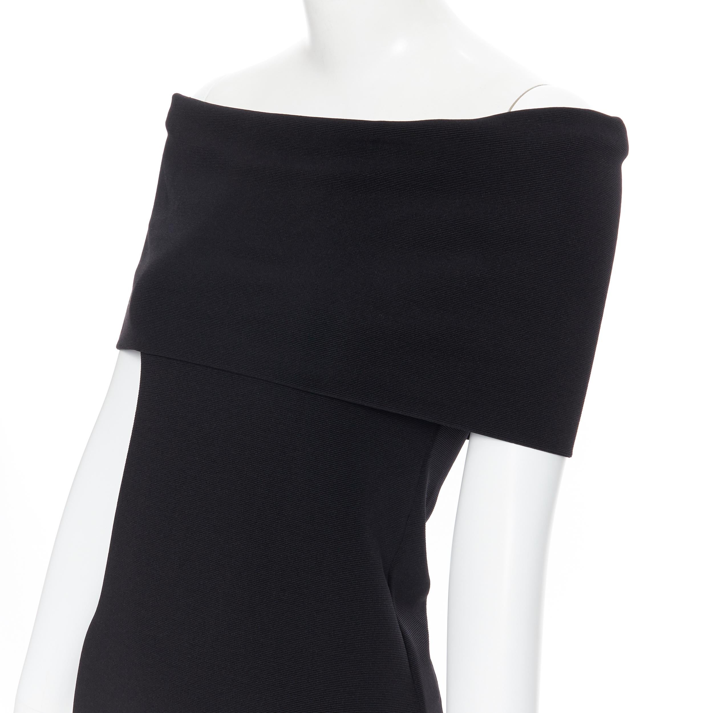 ROSETTA GETTY black knitted foldover banded off shoulder stretch top XS
Brand: Rosetta Getty
Designer: Rosetta Getty
Model Name / Style: Off shoulder top
Material: Nylon blend
Color: Black
Pattern: Solid
Extra Detail: Stretch fit. Off shoulder band.