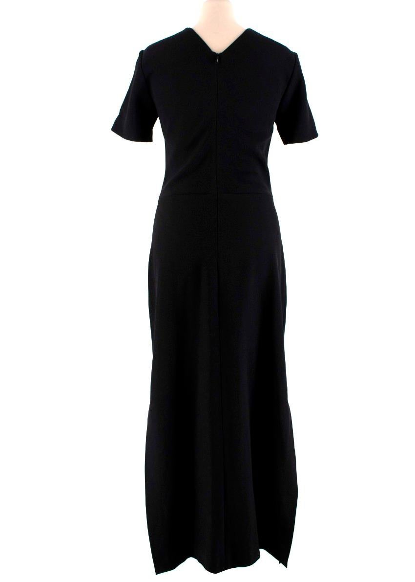 Rosetta Getty Black Short Sleeve Maxi Dress - Size US 4 In New Condition For Sale In London, GB