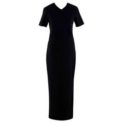Rosetta Getty Black Short Sleeve Maxi Dress - Size US 4