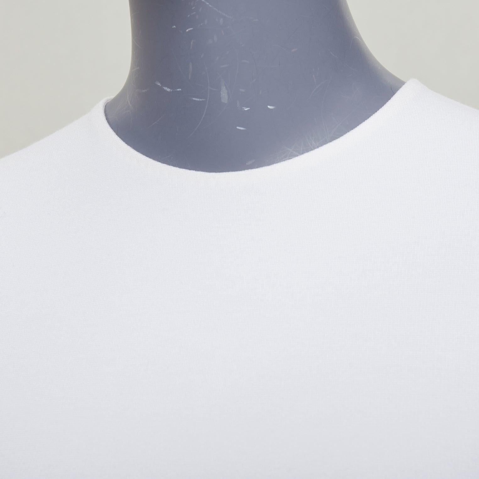 ROSETTA GETTY cream silk trim peplum cascade high low top top XS For Sale 2