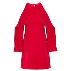 Rosetta Getty Layer Cutout Stretch-Cady Dress 