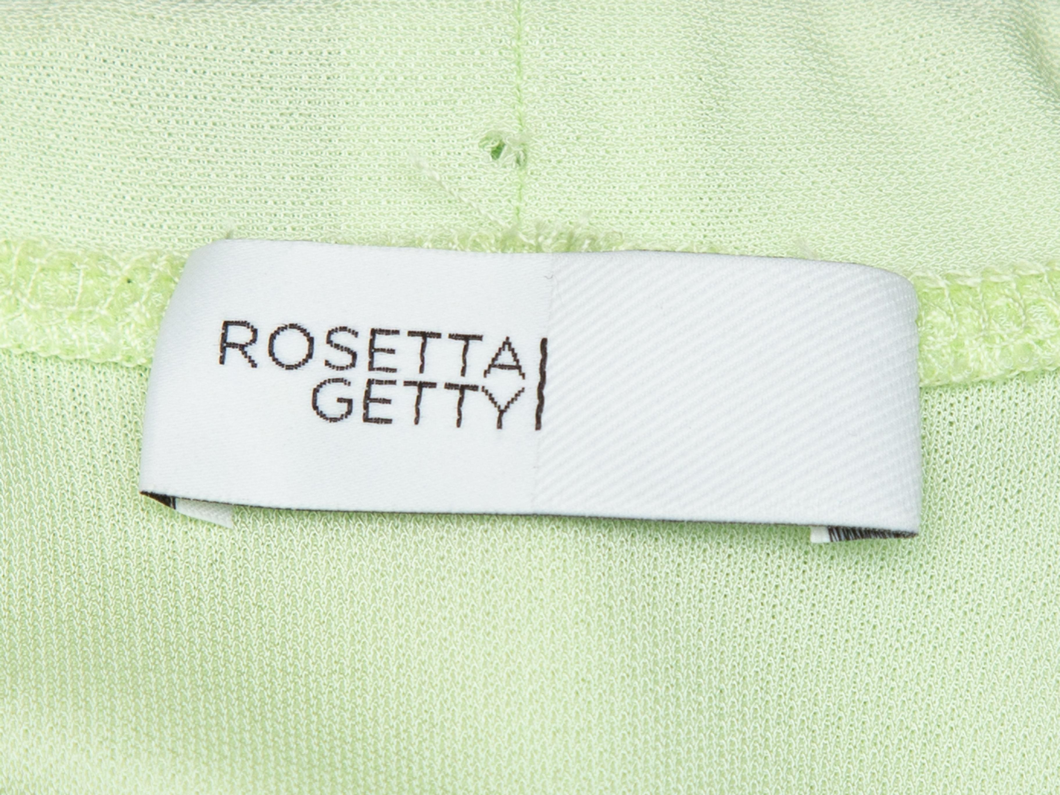 Rosetta Getty Light Green 2020 Crew Neck Top 1