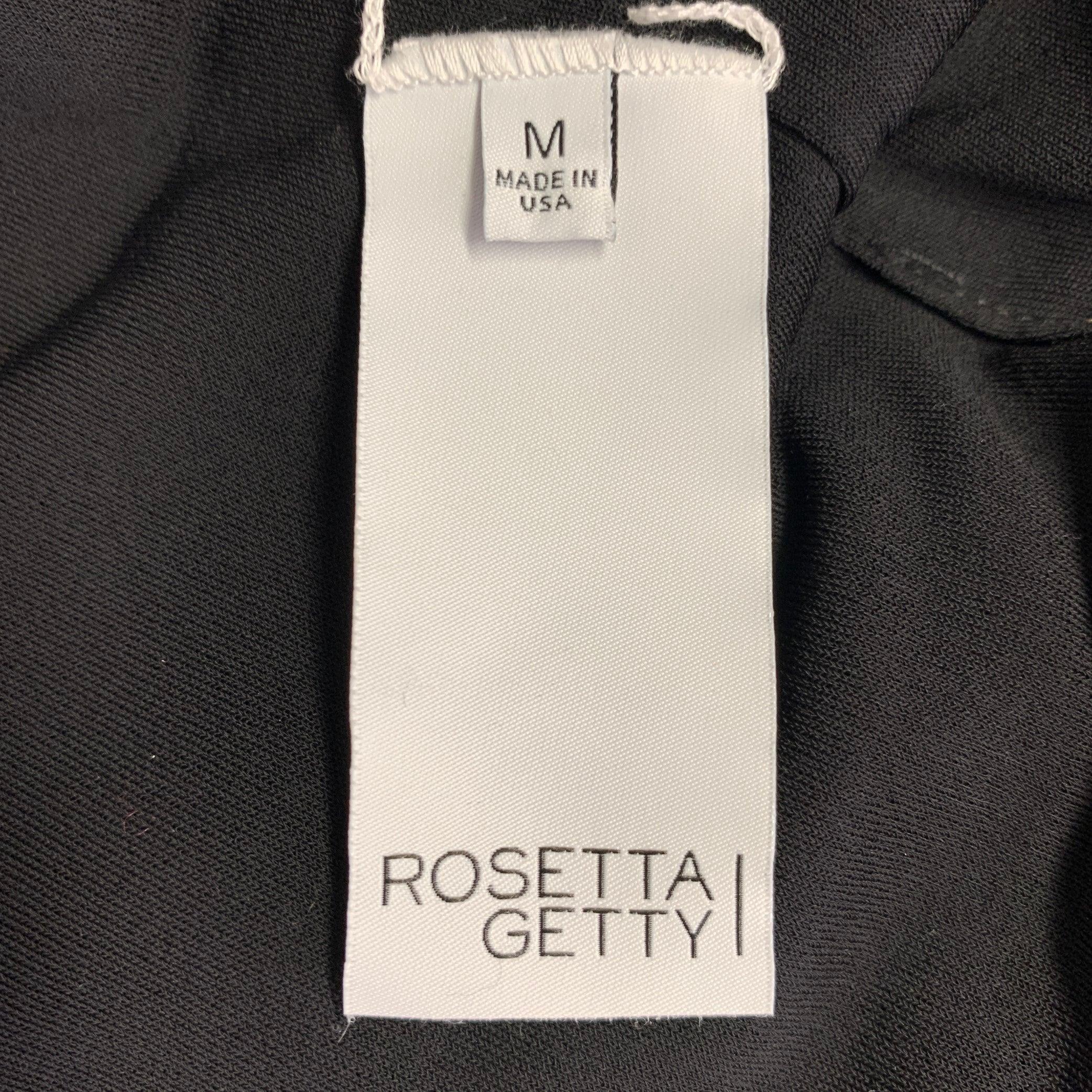 Women's ROSETTA GETTY Size M Black Viscose Tube Casual Top For Sale