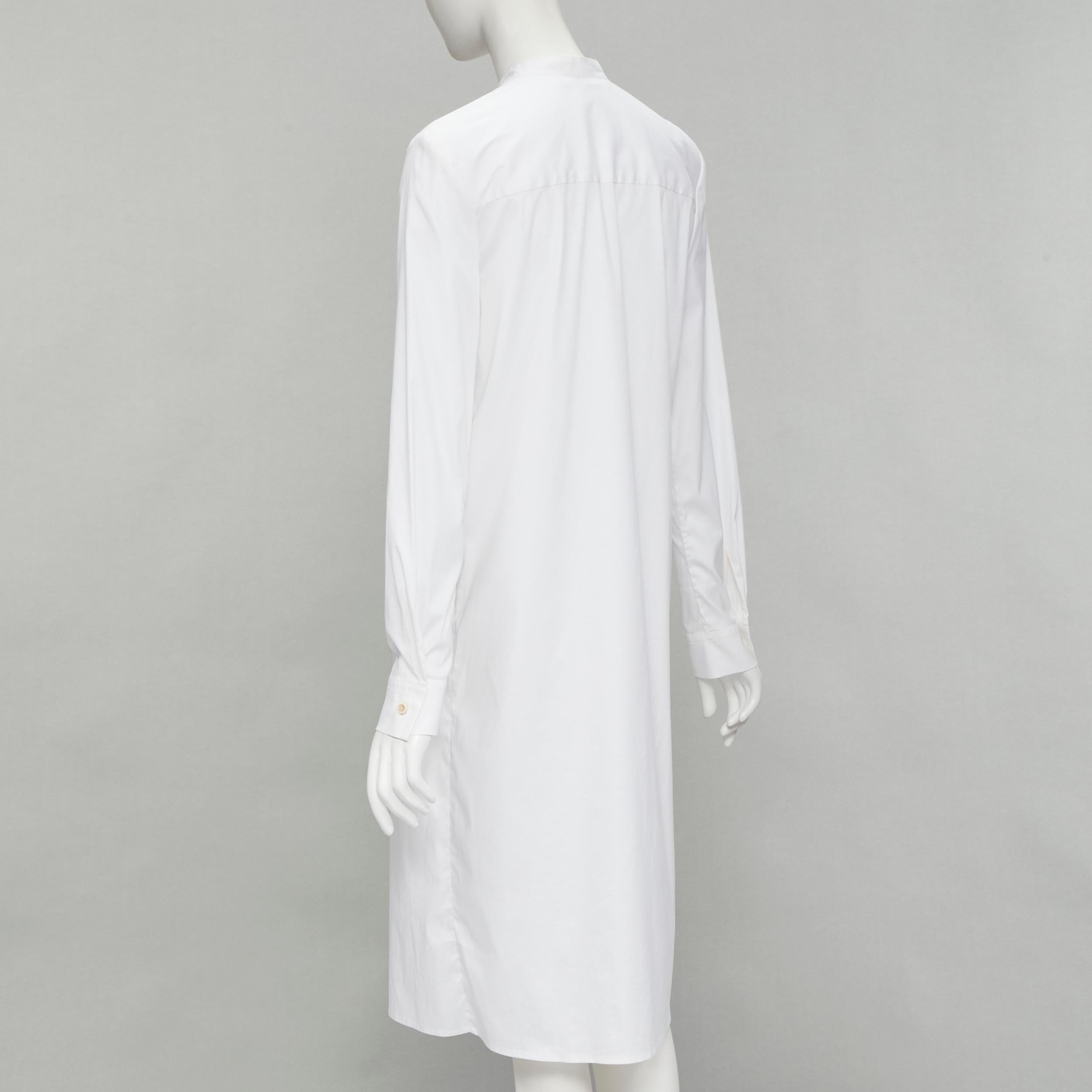 ROSETTA GETTY Weißes Hemd aus Baumwollmischung mit hohem, niedrigem Saum US6 M im Angebot 1