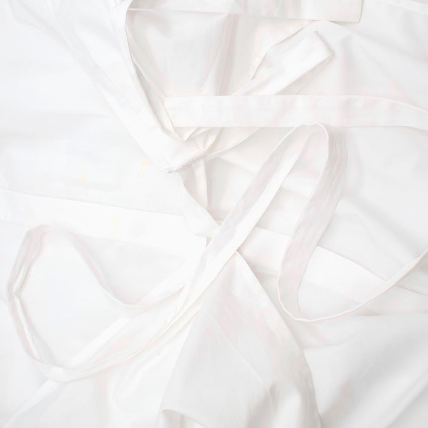 Rosetta Getty White Wrap Shirt Dress - Size US4 In Excellent Condition For Sale In London, GB