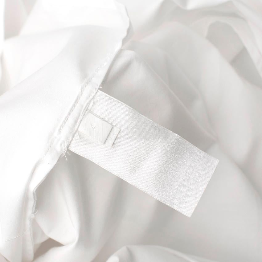 Women's Rosetta Getty White Wrap Shirt Dress - Size US4 For Sale