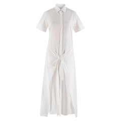 Rosetta Getty White Wrap Shirt Dress - Size US4