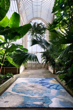 Rosette by Chihuly Hand Knotted Rug in Wool and Silk ( 9' x 6' )