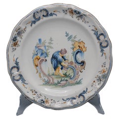 Rosetti, Turin - Maiolica 'Rocaille figuré' Teller - Italien, Mitte 18.