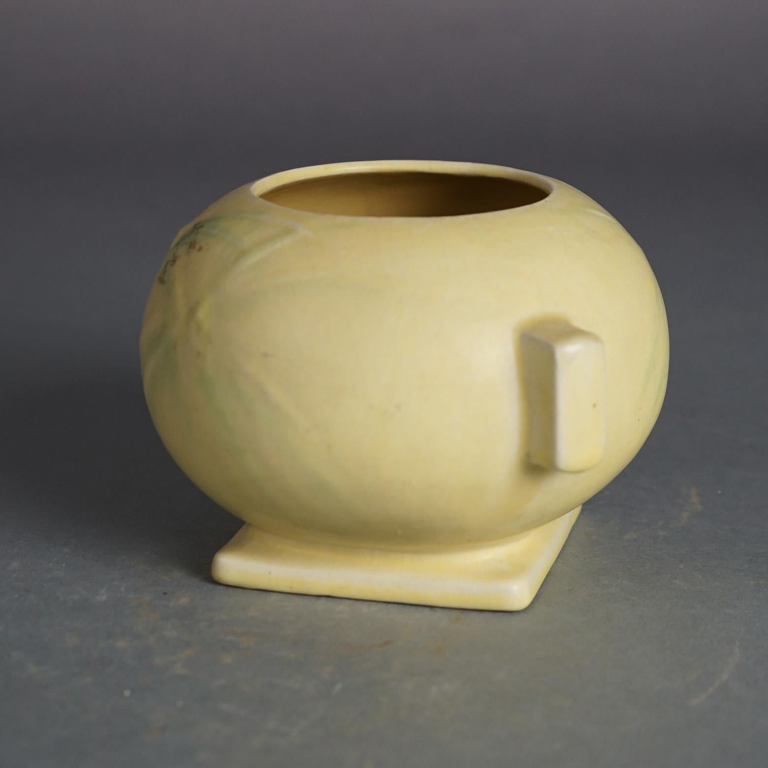 Arts and Crafts Roseville Art Pottery Bowl With Dawn Pattern C1937
