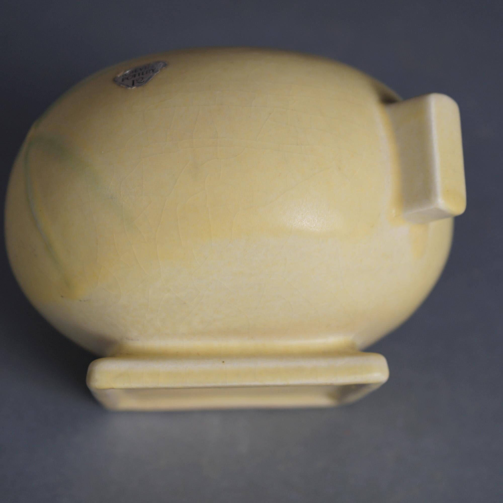 Roseville Art Pottery Bowl With Dawn Pattern C1937 1