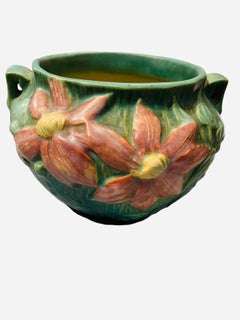 Roseville Art Pottery Clematis Pattern Bowl